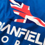 Close-up of Urbanfield Sports GB logo