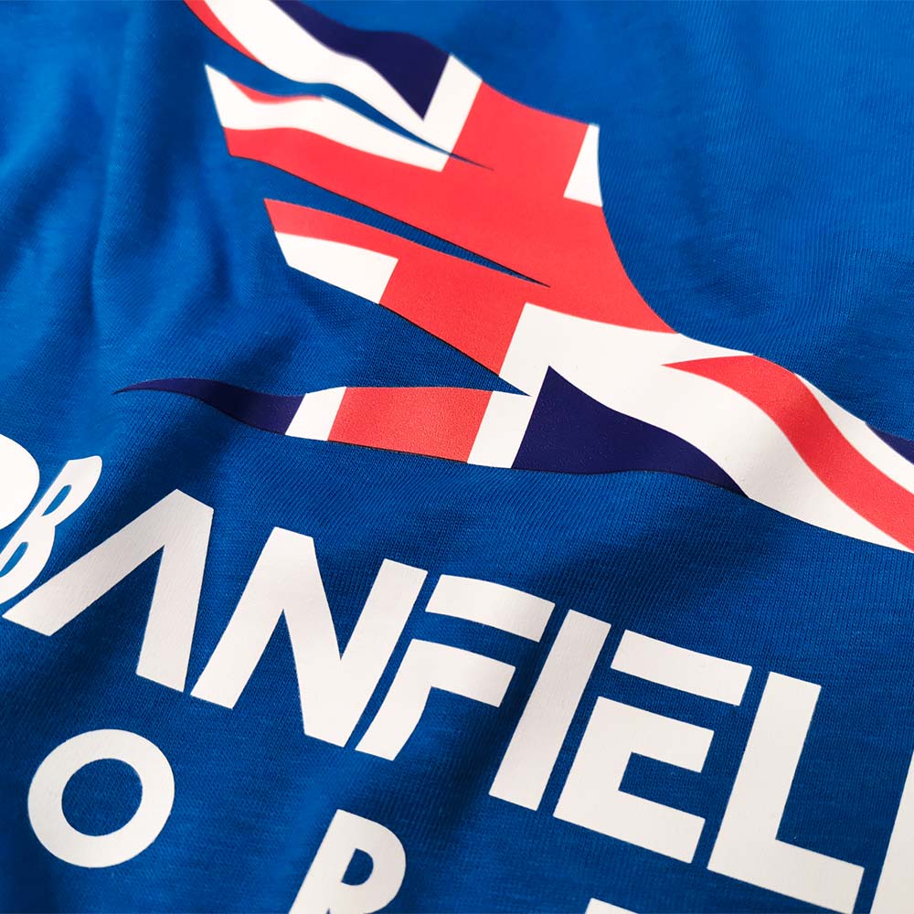 Close-up of Urbanfield Sports GB logo