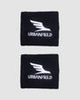 Urbanfield Sports Performance Wristband (2 Pack) - Black/White