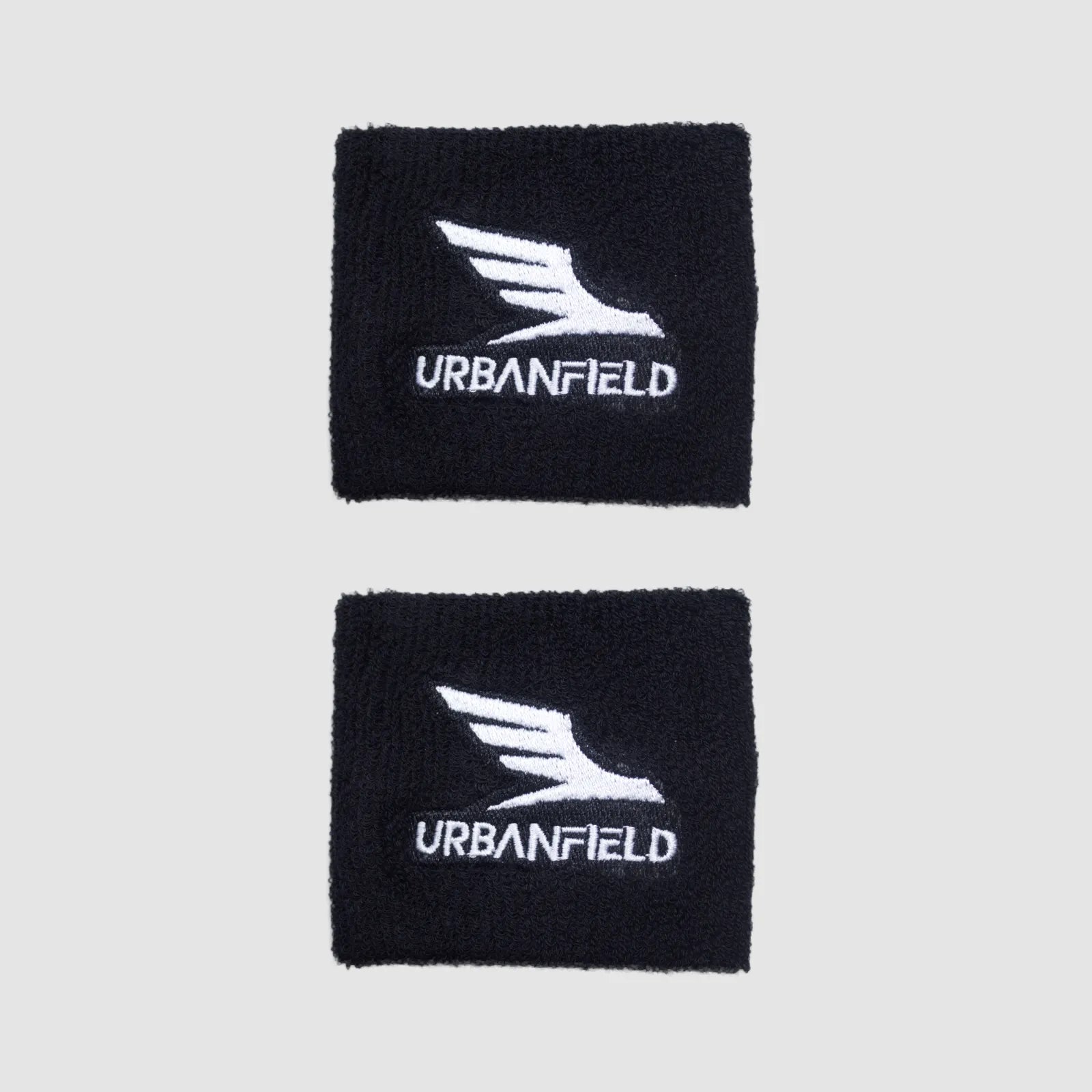 Urbanfield Sports Performance Wristband (2 Pack) - Black/White