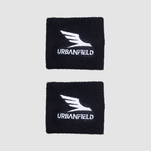 Urbanfield Sports Performance Wristband (2 Pack) - Black/White