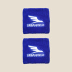 Urbanfield Sports Performance Wristband (2 Pack) - Sapphire/White