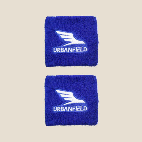 Urbanfield Sports Performance Wristband (2 Pack) - Sapphire/White