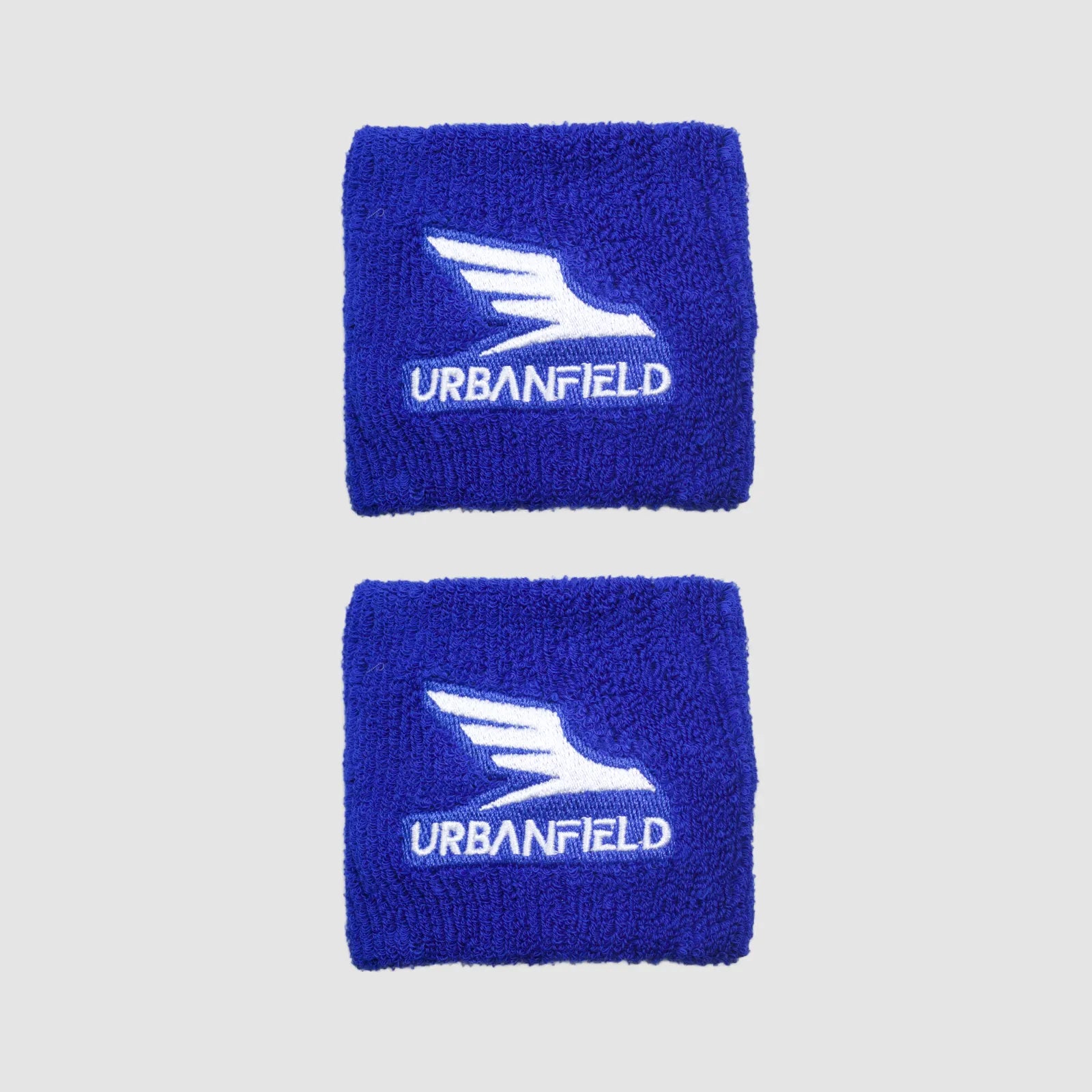 Urbanfield Sports Performance Wristband (2 Pack) - Sapphire/White