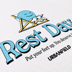 Rest Day Character Graphic T-Shirt - White
