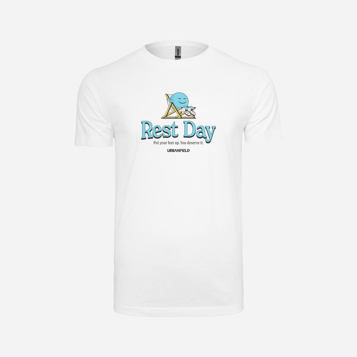Rest Day Character Graphic T-Shirt - White