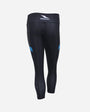 Women's Ace 3/4 Leggings - Black/Turquoise