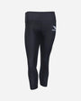 Women's Ace 3/4 Leggings - Black/Turquoise