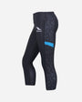 Women's Ace 3/4 Leggings - Black/Turquoise