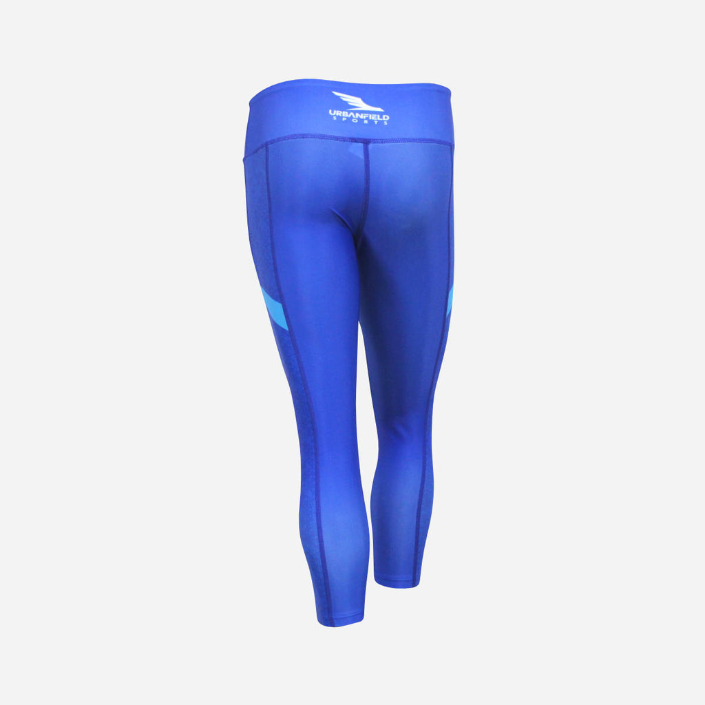 Women's Ace 3/4 Leggings - Royal Blue/Cyan Blue