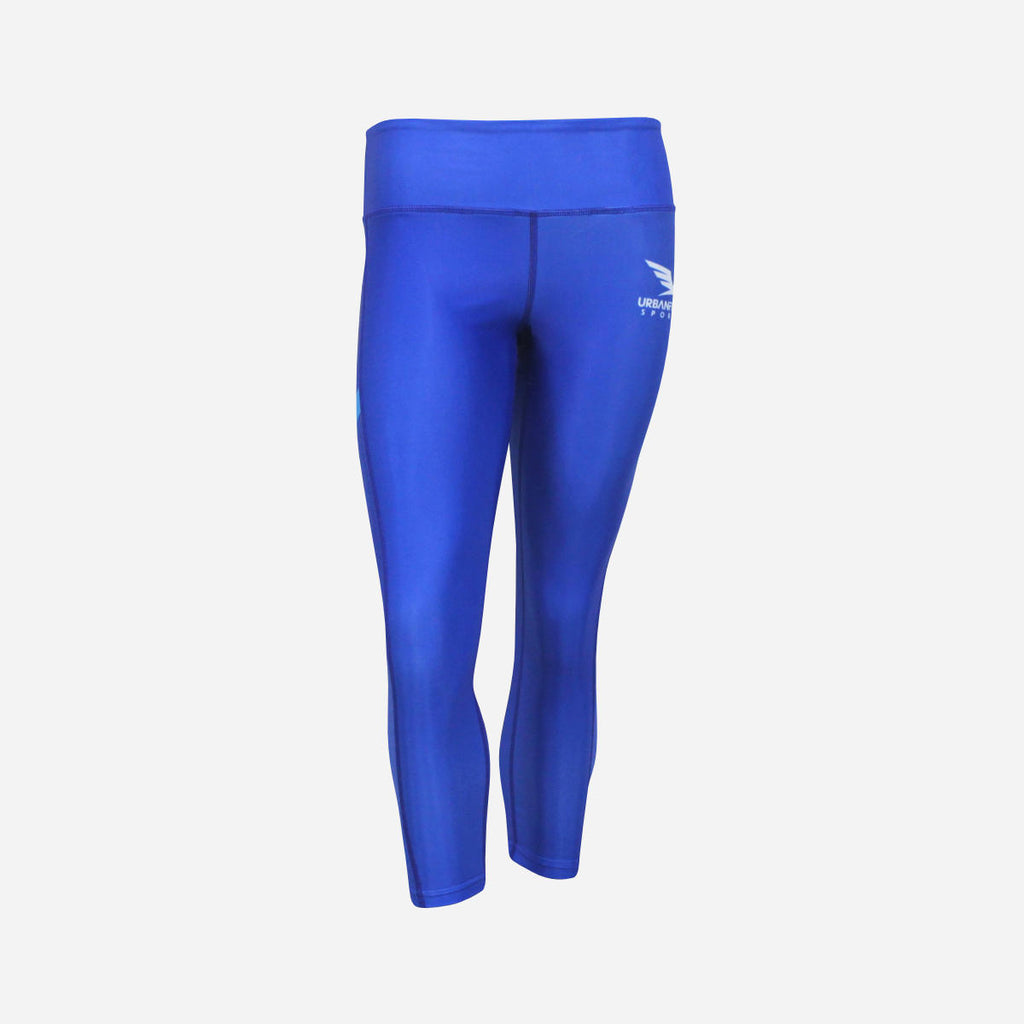 Women's Ace 3/4 Leggings - Royal Blue/Cyan Blue