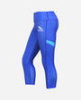 Women's Ace 3/4 Leggings - Royal Blue/Cyan Blue