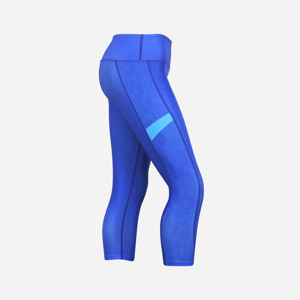 Women's Ace 3/4 Leggings - Royal Blue/Cyan Blue