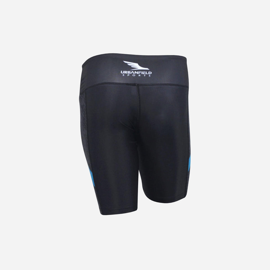 Women's Ace Short Leggings - Black/Turquoise