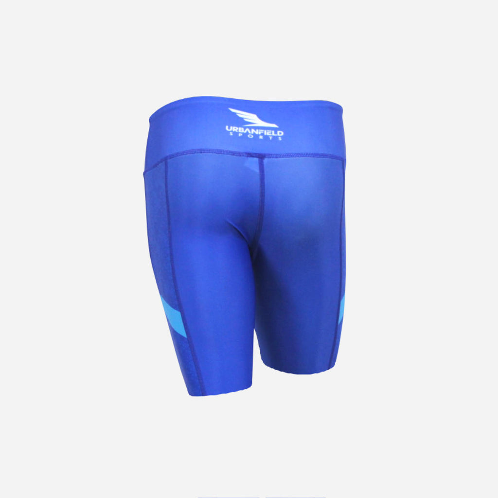 Women's Ace Short Leggings - Royal Blue/Cyan Blue