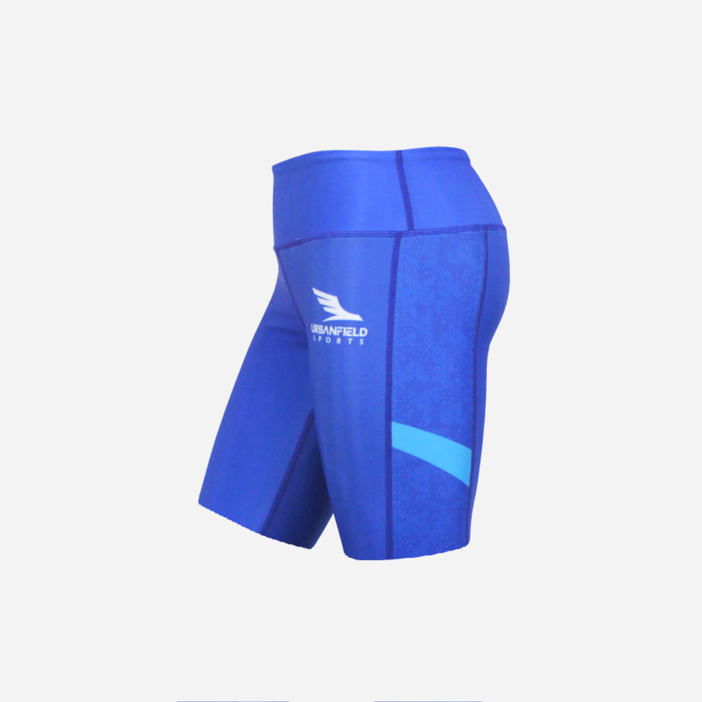 Women's Ace Short Leggings - Royal Blue/Cyan Blue