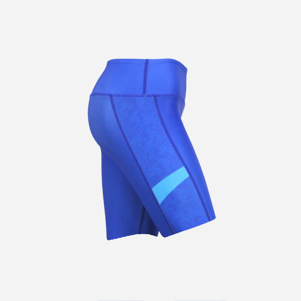 Women's Ace Short Leggings - Royal Blue/Cyan Blue