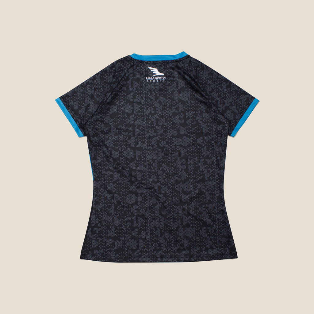 Women's Urbanfield Sports Ace T-Shirt - Black/Turquoise