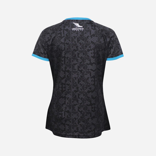 Women's Ace T-Shirt - Black & Turquoise