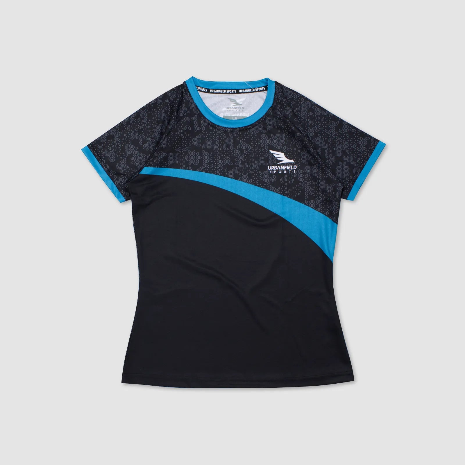 Women's Urbanfield Sports Ace T-Shirt - Black/Turquoise