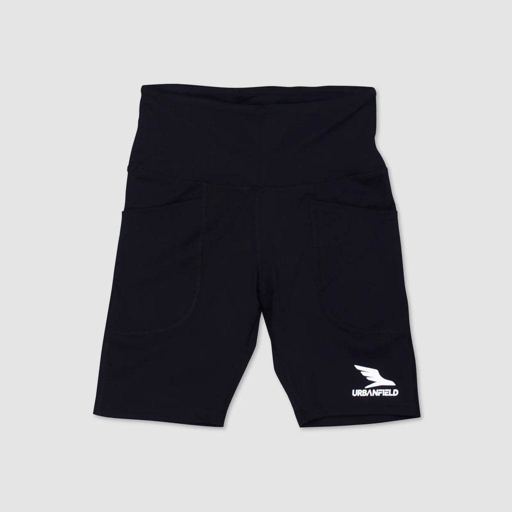 Women's Active Training High-Waist Short Leggings - Black