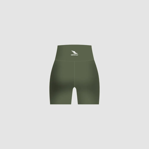 Women's Active Training High-Waist Short Leggings - Olive