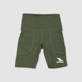 Women's Active Training High-Waist Short Leggings - Olive
