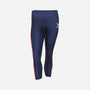 Women's Geometric Camo 3/4 Leggings - Navy & Hot Pink