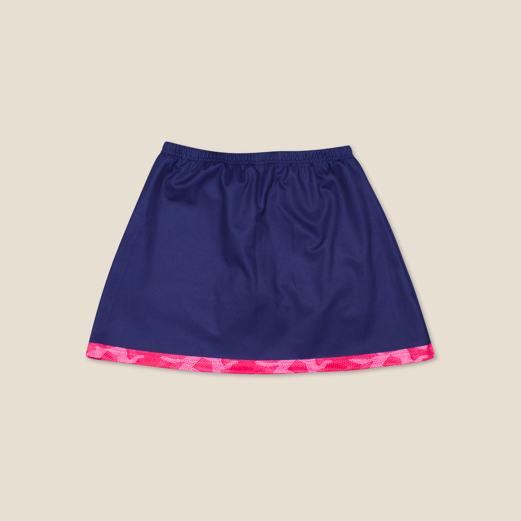 Women's Urbanfield Sports Geometric Camo Skort - Navy/Hot Pink