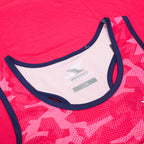 Women's Geometric Camo Tank Top - Hot Pink
