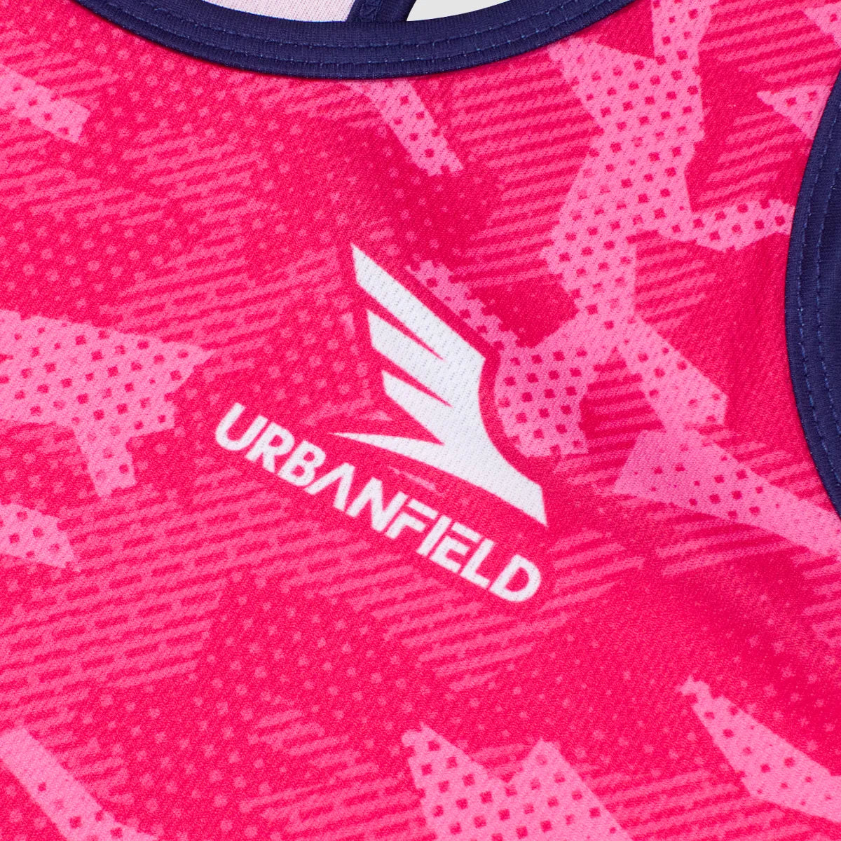 Women's Urbanfield Sports Geometric Camo Tank Top - Hot Pink
