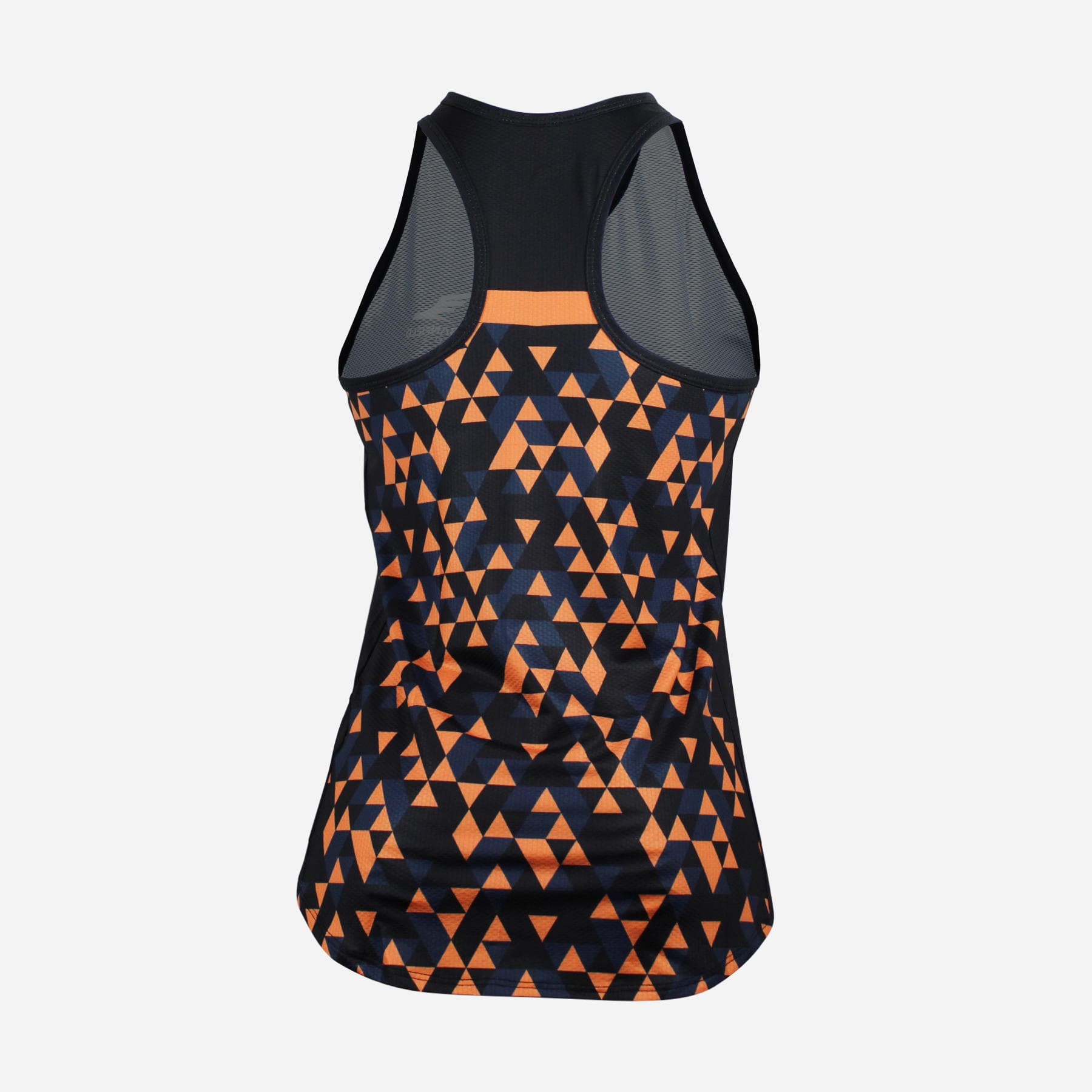 Women's Geometric Triangle Racerback Vest Top - Black