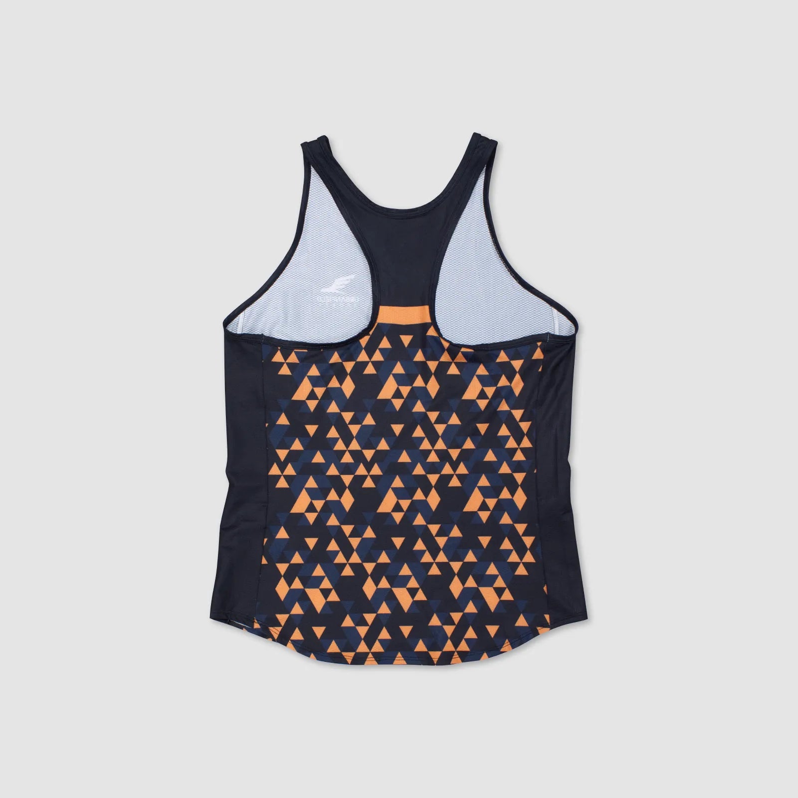 Women's Urbanfield Sports Geometric Triangle Racerback Vest Top - Black
