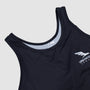 Women's Urbanfield Sports Geometric Triangle Racerback Vest Top - Black