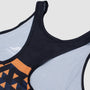 Women's Urbanfield Sports Geometric Triangle Racerback Vest Top - Black