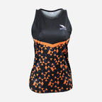 Women's Geometric Triangle Racerback Vest Top - Black