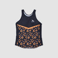 Women's Urbanfield Sports Geometric Triangle Racerback Vest Top - Black