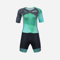 Women's Hard & Smart Sports Coaching Tri Suit - Mint Green/Graphite Grey/White