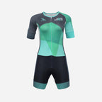 Women's Hard & Smart Sports Coaching Tri Suit - Mint Green/Graphite Grey/White