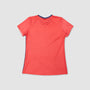 Women's Urbanfield Sports Horizontal Stripes Short Sleeve T-Shirt - Coral Red