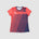 Women's Urbanfield Sports Horizontal Stripes Short Sleeve T-Shirt - Coral Red