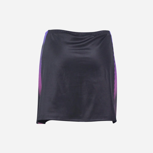 Women's Jaguar Badminton Club 2025 Skort - Black/Deep Purple/Bright Pink