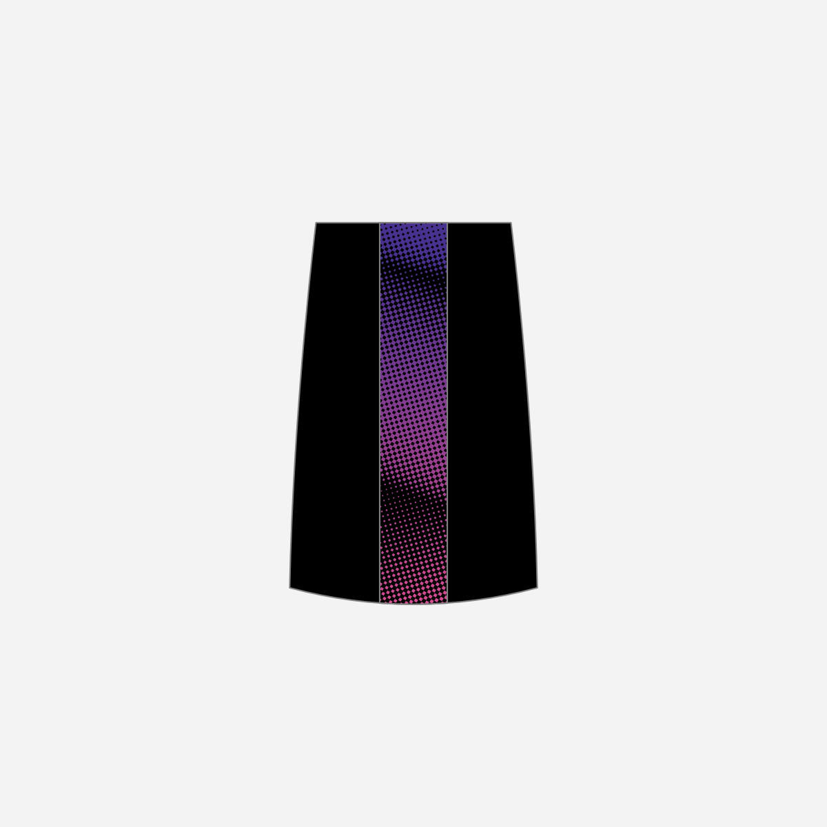 Women's Jaguar Badminton Club 2025 Skort - Black/Deep Purple/Bright Pink