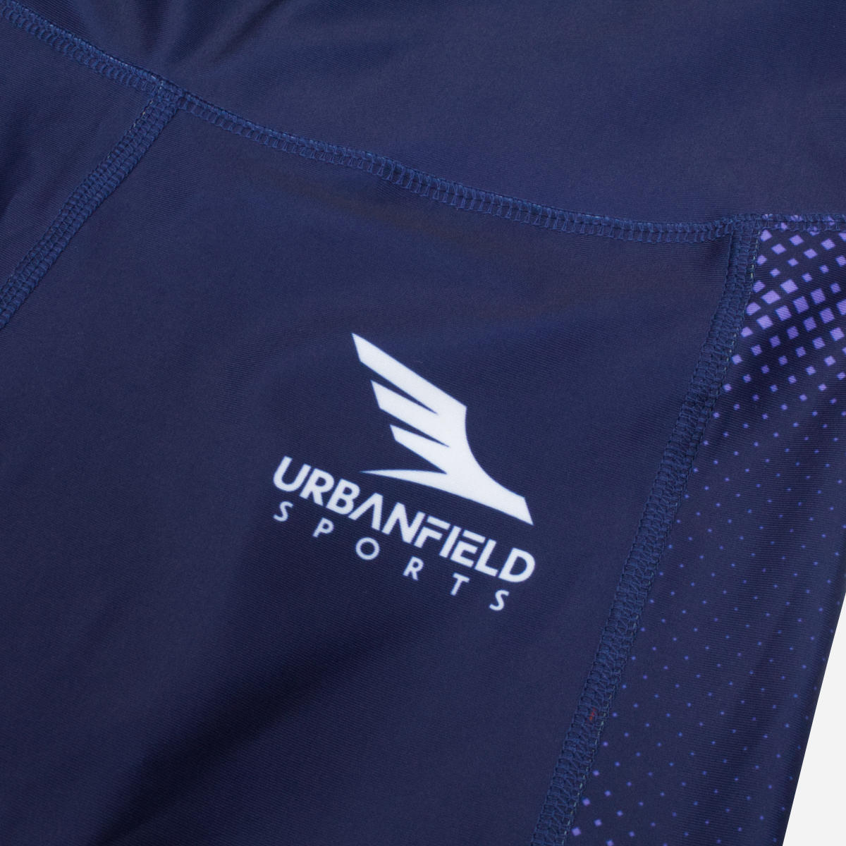 Women's Nova Short Leggings - Navy & Lilac