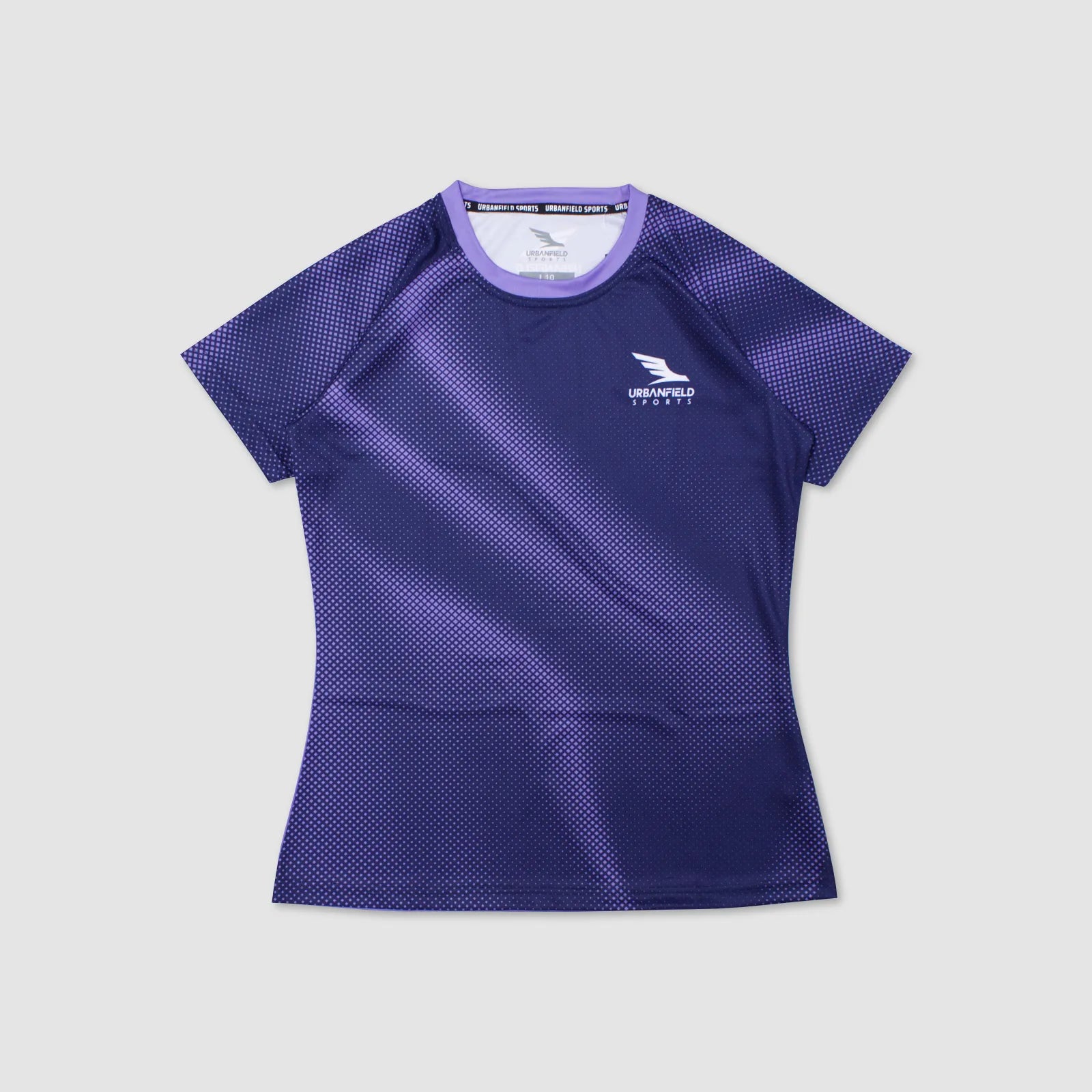 Women's Urbanfield Sports Nova Short Sleeve T-Shirt - Navy/Lilac