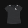 Women's speed short sleeve running T-shirt white / black