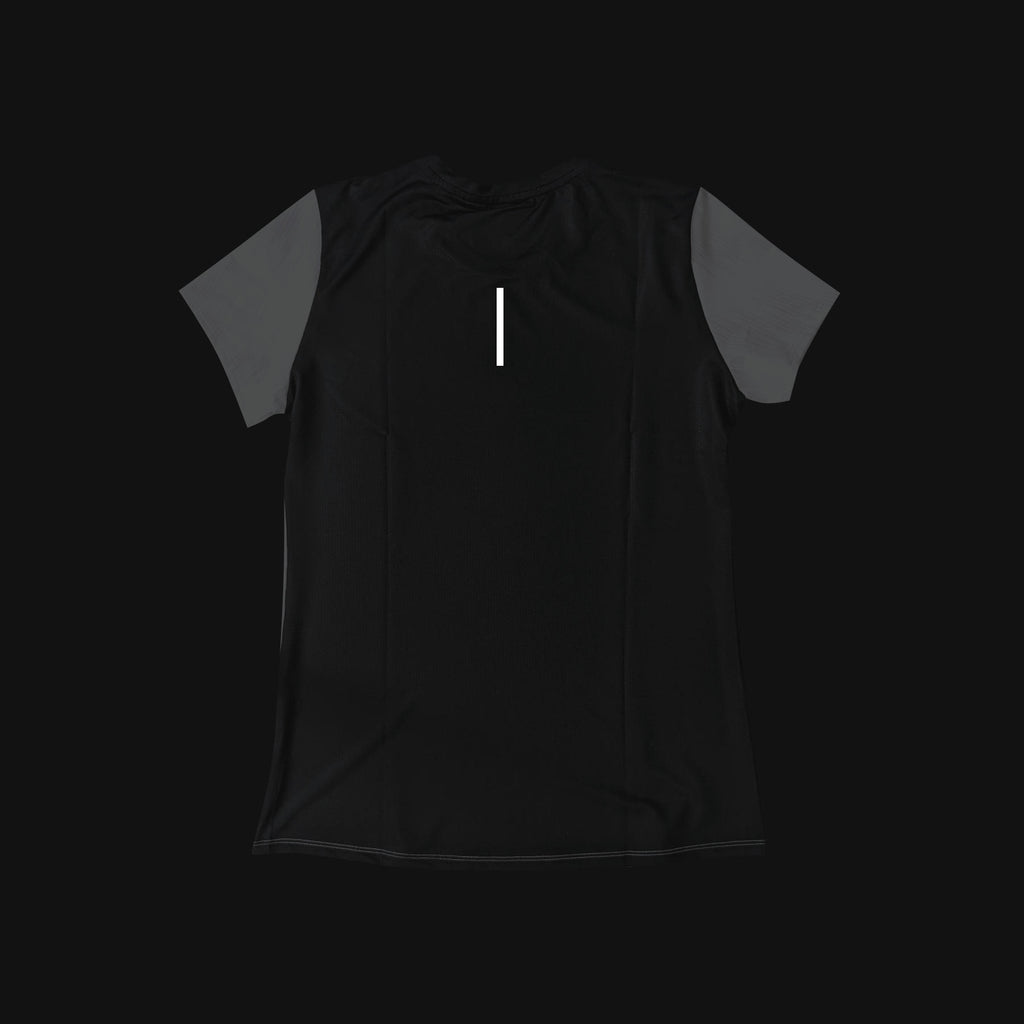 Women's speed short sleeve running T-shirt white / black