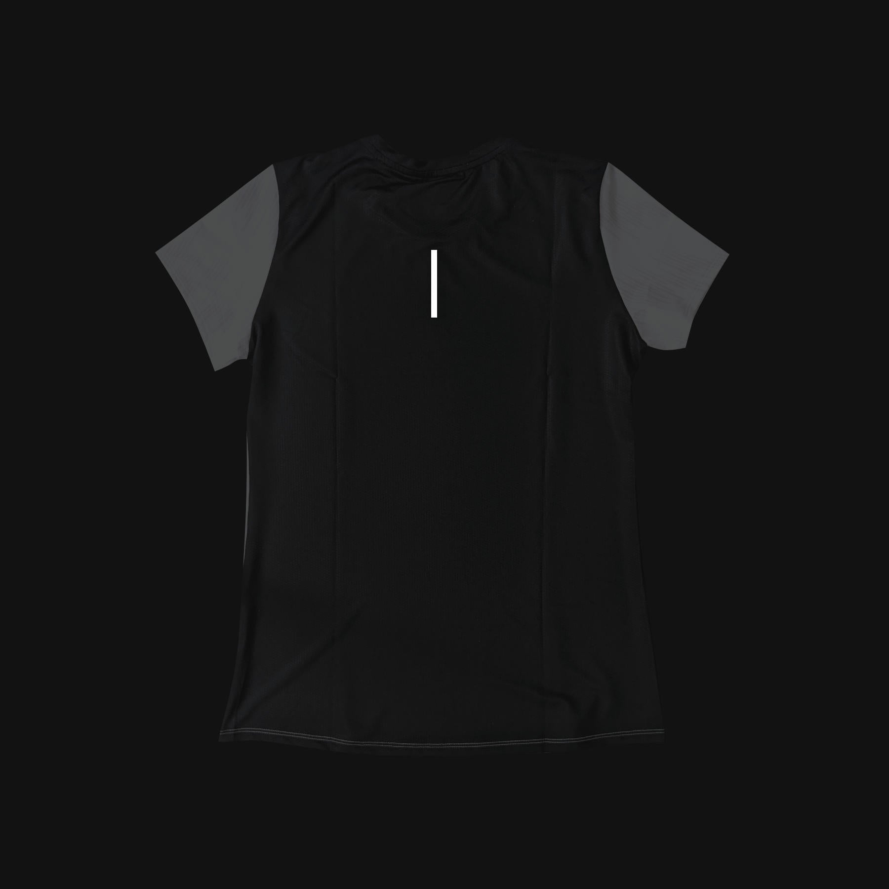 Women's speed short sleeve running T-shirt white / black