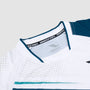 Women's Urbanfield Sports Speed Strike Short Sleeve T-Shirt - White/Deep Ocean Teal