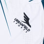 Women's Urbanfield Sports Speed Strike Short Sleeve T-Shirt - White/Deep Ocean Teal